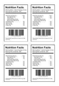 food label template nutritionb