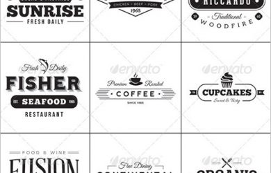 food label template vintage style food label template