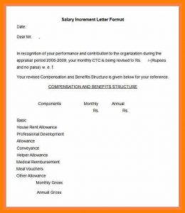 formal business letter template increment letter for teacher salary increment letter format in word salary increment letter template format