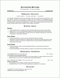 format for resume hybrid resume sample