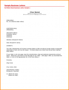 format of business letter letter address format attn