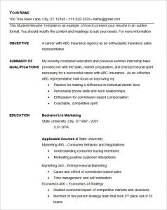 format of rsume basic resume template free