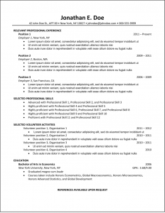 formatting a resume resume format samples