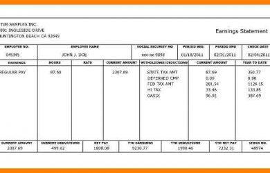 free bank statement template canadian pay stub template