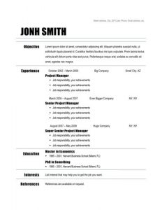 free basic resume templates download basic pdf free resume download