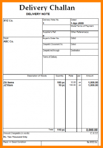 free bill of sale template word delivery challan format doc deliverychallan png
