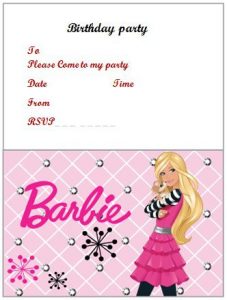 free birthday invitation templates for adults barbie birthday invitation word