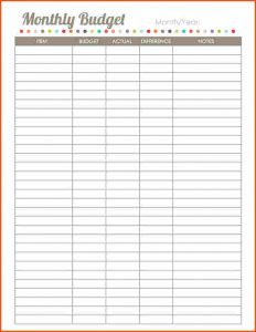 free blank spreadsheet templates blank budget sheet