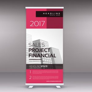 free brochure template downloads pink business standee template