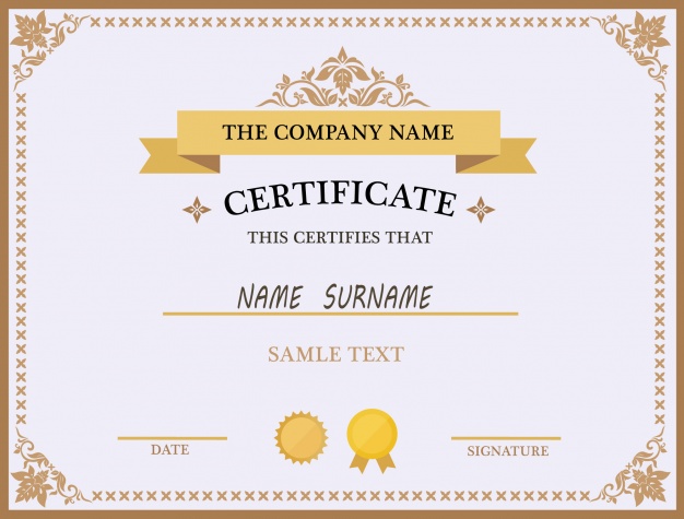 free certificate template