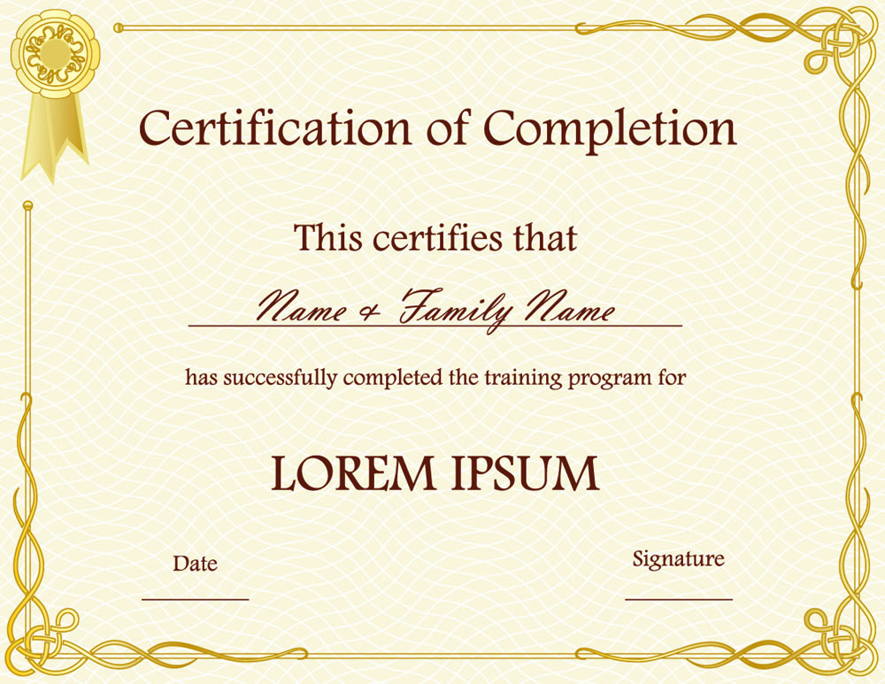 free certificate template