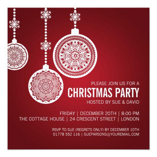 free christmas party invitations template