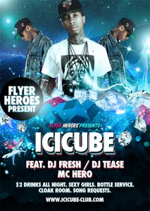 free club flyer templates icicube free psd flyer template