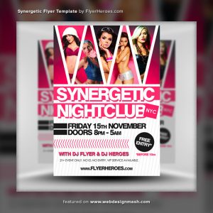 free club flyer templates synergetic flyer template