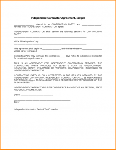 free construction contract template simple contractor agreement independent contractor agreement simple