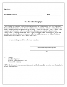 free employee evaluation form evaluation form professional employees