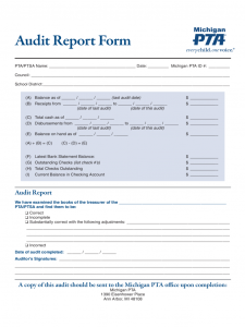 free envelope template audit report form michigan d