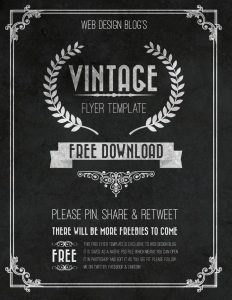 free event flyer templates vintage flyer wdb