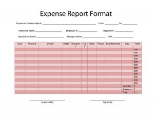 free expense report form pdf misc editable microsoft expense expenese report free printables