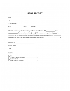 free flyer template for word sample rent receipt