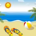 free holiday card templates vector summer sun beach