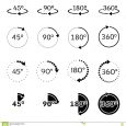 free id badge template angles degrees vector icons set rotation degree illustration