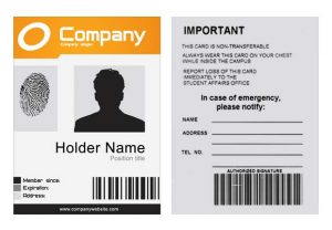 free id card template company id template psd