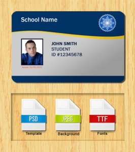 free id card template student id template