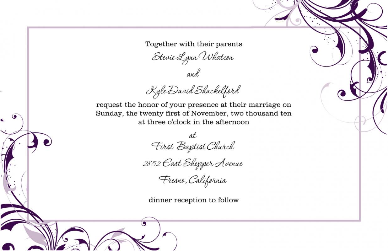free invitation templates for word