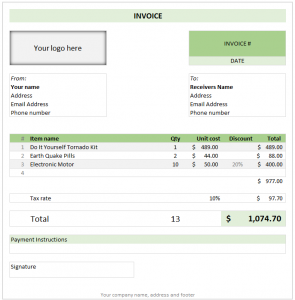 free invoice template excel free invoice template excel download