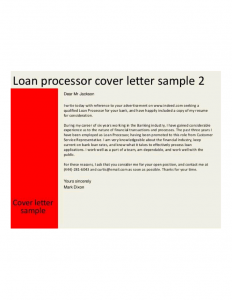free letter templates loan processing officer cover letter l
