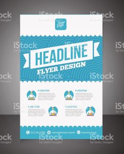 free magazine template business brochure or offer flyer design template vector id