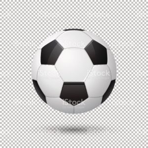 free magazine template vector realistic flying soccer ball closeup isolated on transparent vector id