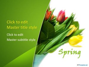 free medical powerpoint templates flower tulips ppt template