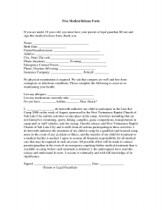 free medical release form free printable medical release forms
