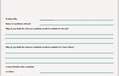 free menu templates for word employee referral form sample