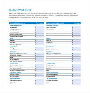 free monthly budget template monthly budget spreadsheet for a company pdf template free download