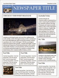 free newspaper template newspaper template for word