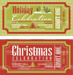 free newspaper templates set of christmas concert tickets templates vector id