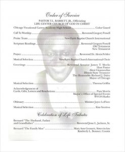 free obituary program template download a obituary program template
