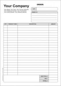 free order form template a order forms x