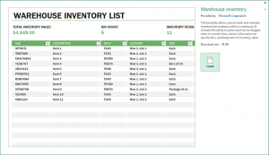 free payroll templates warehouse inventory excel