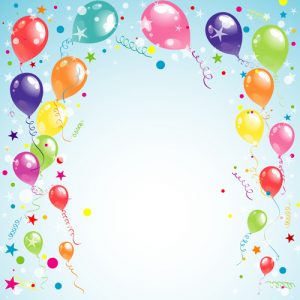 free printable banner templates balloon ribbon happy birthday background