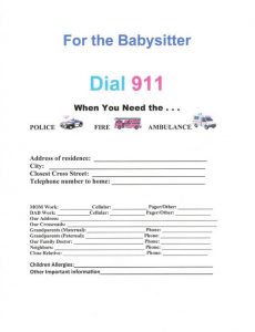 free printable child medical consent form printable babysitter emergency contact form