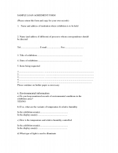 free printable construction contracts loan agreement form