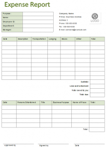 free printable coupon templates business templates free blank expense report template with green color
