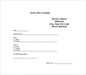 free printable doctors note for work medical doctor note for employe free word download