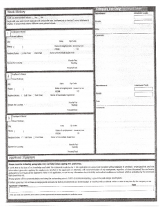 free printable employment application form pdf jack in the box part time job application form l