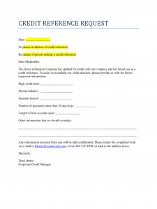 free printable employment verification form credit reference request d