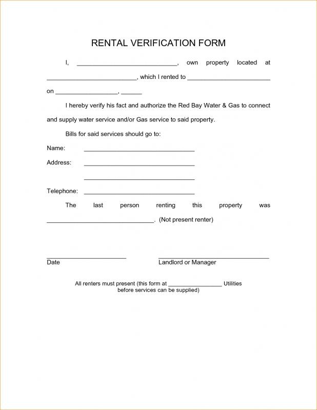 free printable employment verification form